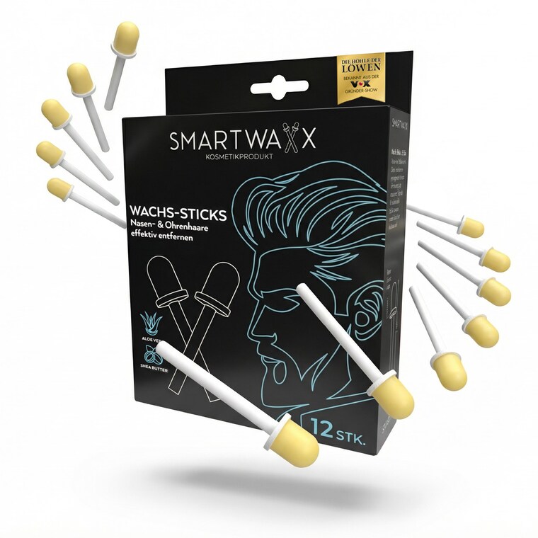 SMARTWAXX Haarentfernungsstäbchen weiß 12er-Set