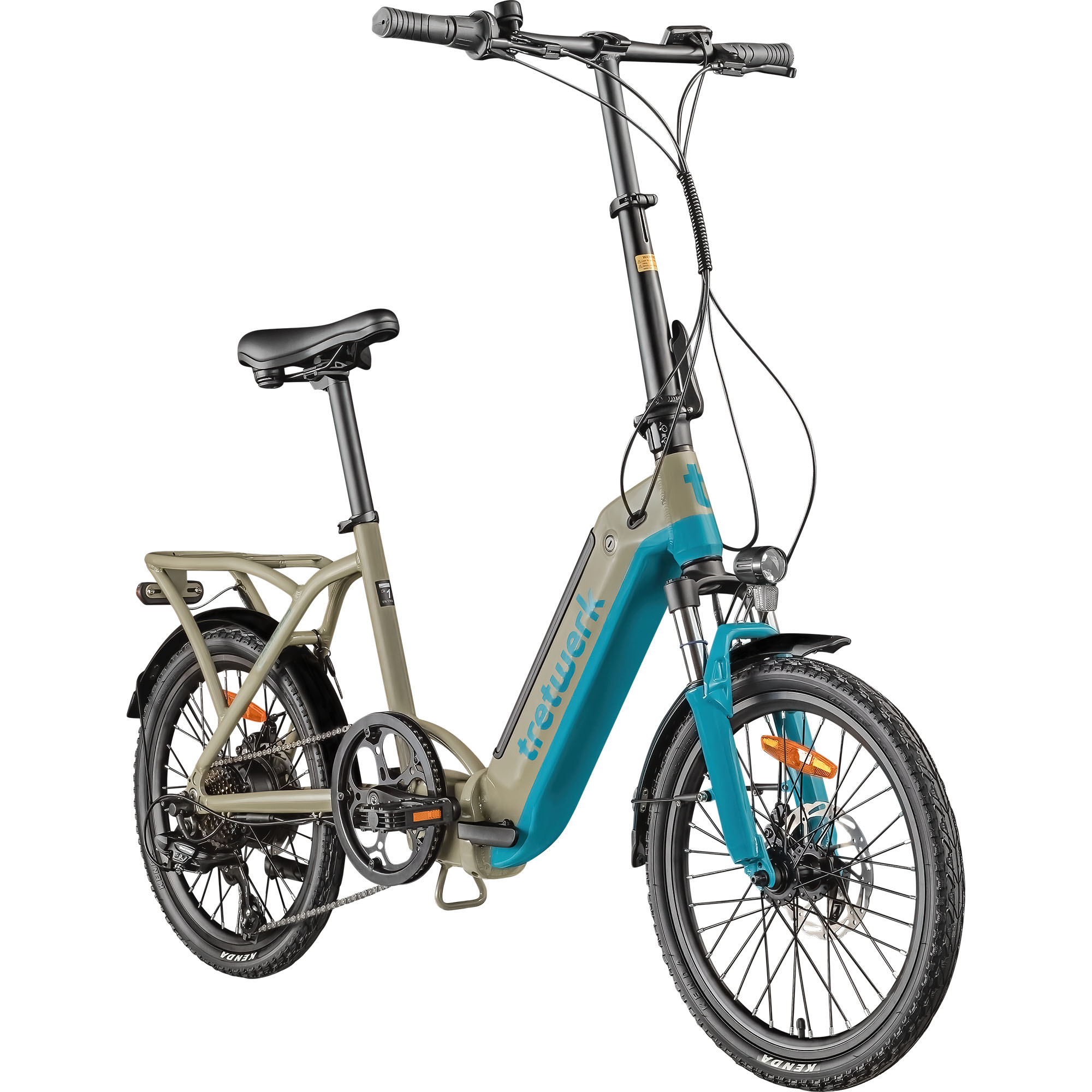 Tretwerk Camper 20" – Kompaktes E-Faltrad mit Shimano 7-Gang-Schaltung & 468Wh Akku -52% Sie Sparen 52 Prozent, UVP ~~ 2.199.–~~UVP : 2199,–€**1.049.–***Aktueller Preis: 1049,–€ Sternchen Fußnote, Details am Seitenende