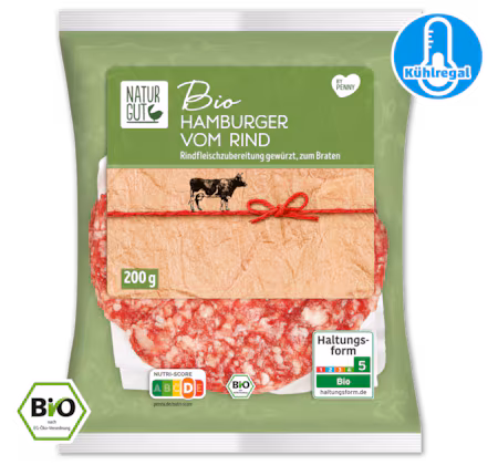 NATURGUT Frische Bio Burger-Patties