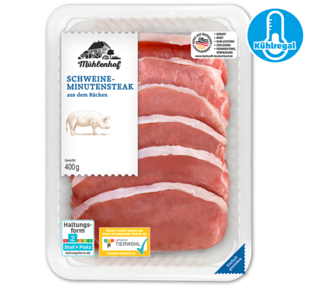 MÜHLENHOF Frische Schweine-Minutensteaks