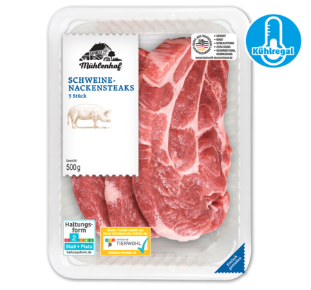 MÜHLENHOF Frische Schweine-Nackensteaks