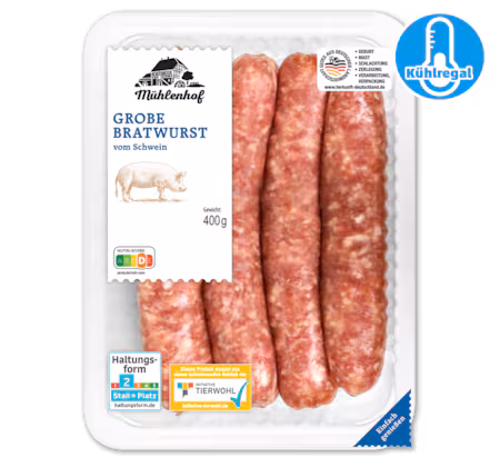 MÜHLENHOF Frische grobe Bratwurst
