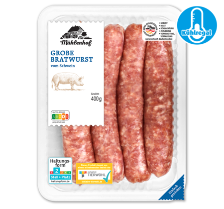 MÜHLENHOF Frische grobe Bratwurst