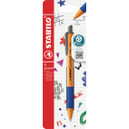 STABILO - pointball Druck-Kugelschreiber, CO2-neutral, nachfüllbar, blau, 0,5 mm