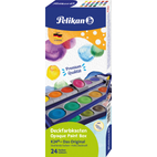Pelikan - Deckfarbkasten K24 mit 24 Farben & 1 Tube Deckweiß