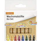 SCHREIBWELT - Wachsmalstifte 8er-Set