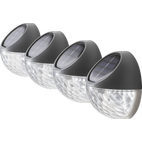 IDEENWELT - Solar-Wandleuchten, 4er-Set