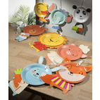 IDEENWELT - Pappteller-Bastelset Tiere