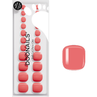 Doonails - Press Ons Pedicure Sunset Coral