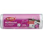 RUBIN - Müllbeutel mit Tragegriffen 25 l