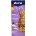 Winston - Schleckerli 4x mit Rind & Katzengras, 4x mit Käse & Taurin