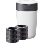 tommee tippee - Windeleimer Twist & Click Advanced weiß inkl. 6 Nachfüllkasetten