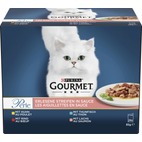 Gourmet - Perle Erlesene Streifen in Sauce mit Huhn, Rind, Thunfisch und Lachs