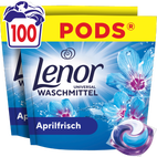 Lenor - Vollwaschmittel Pods Aprilfrisch Großpackung 100WL