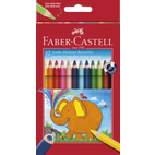 Faber-Castell - 12er Pack Bunstifte Jumbo dreikant